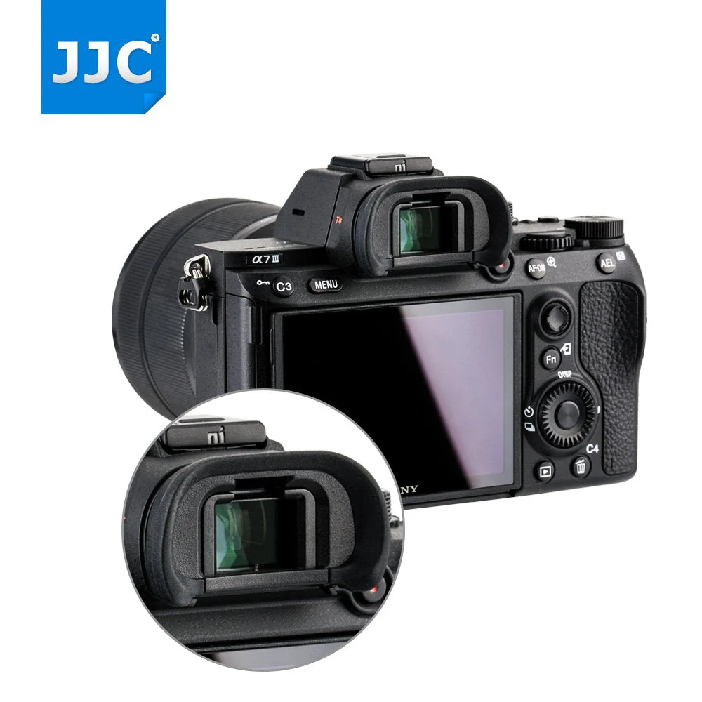 2 Pack Camera Eyecup Eye Cup Eyepiece Spare Replacement for Sony A9II A7RIV A7RIII A7III A7RII A7SII A7II A7R A7S A7 A9 A99II A58, Replaces Sony FDA-EP18 FDA-EP16 FDA-EP15 - Image 5