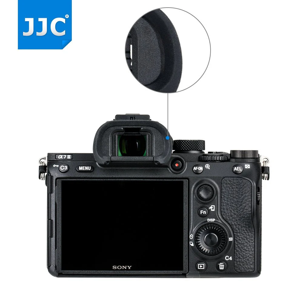 2 Pack Camera Eyecup Eye Cup Eyepiece Spare Replacement for Sony A9II A7RIV A7RIII A7III A7RII A7SII A7II A7R A7S A7 A9 A99II A58, Replaces Sony FDA-EP18 FDA-EP16 FDA-EP15 - Image 6