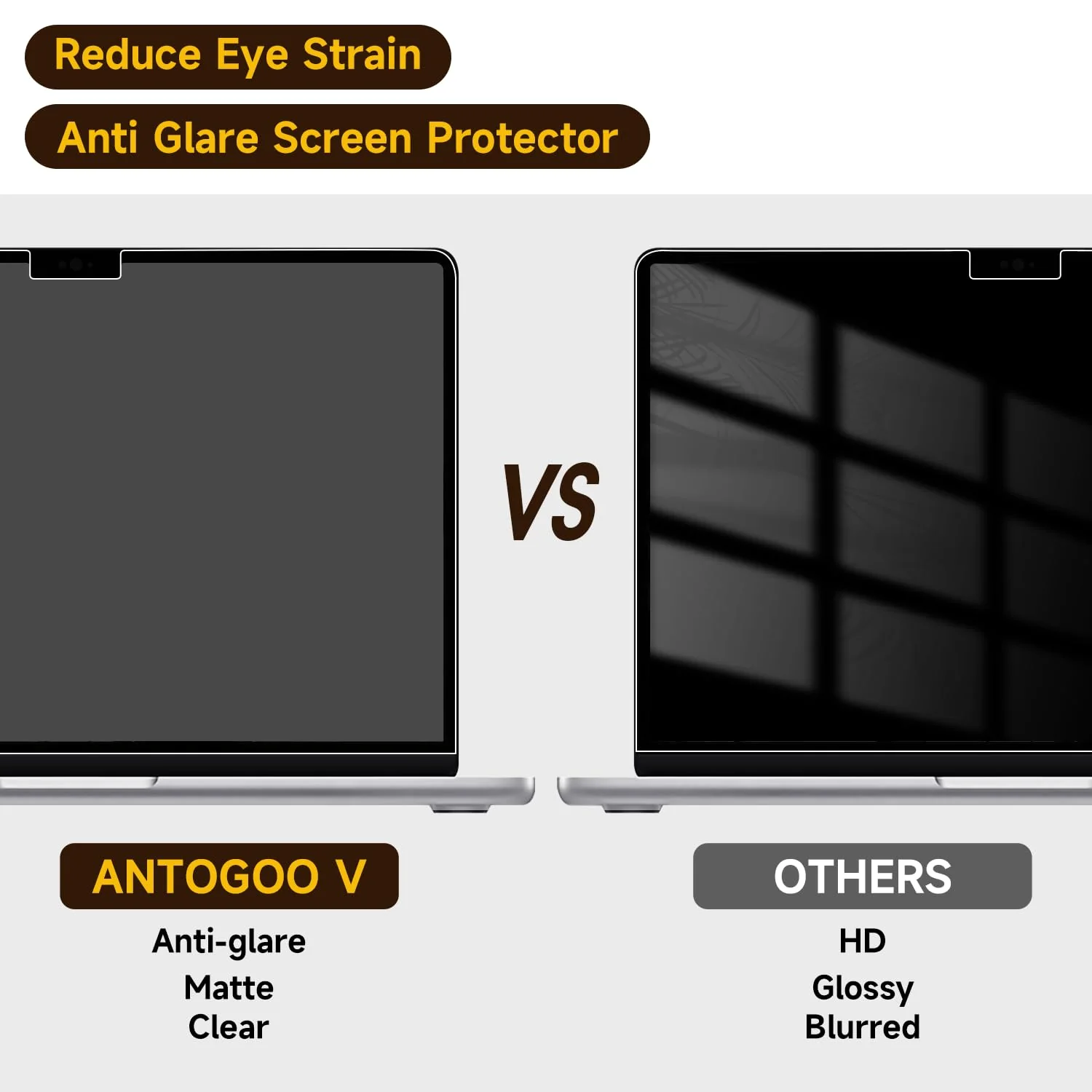 2 Pack Compatible with MacBook Air 15 Inch Screen Protector (A2941,A3114, M2/M3), Anti Glare Film/Anti Scratch Matte Laptop Screen Protector - Image 2