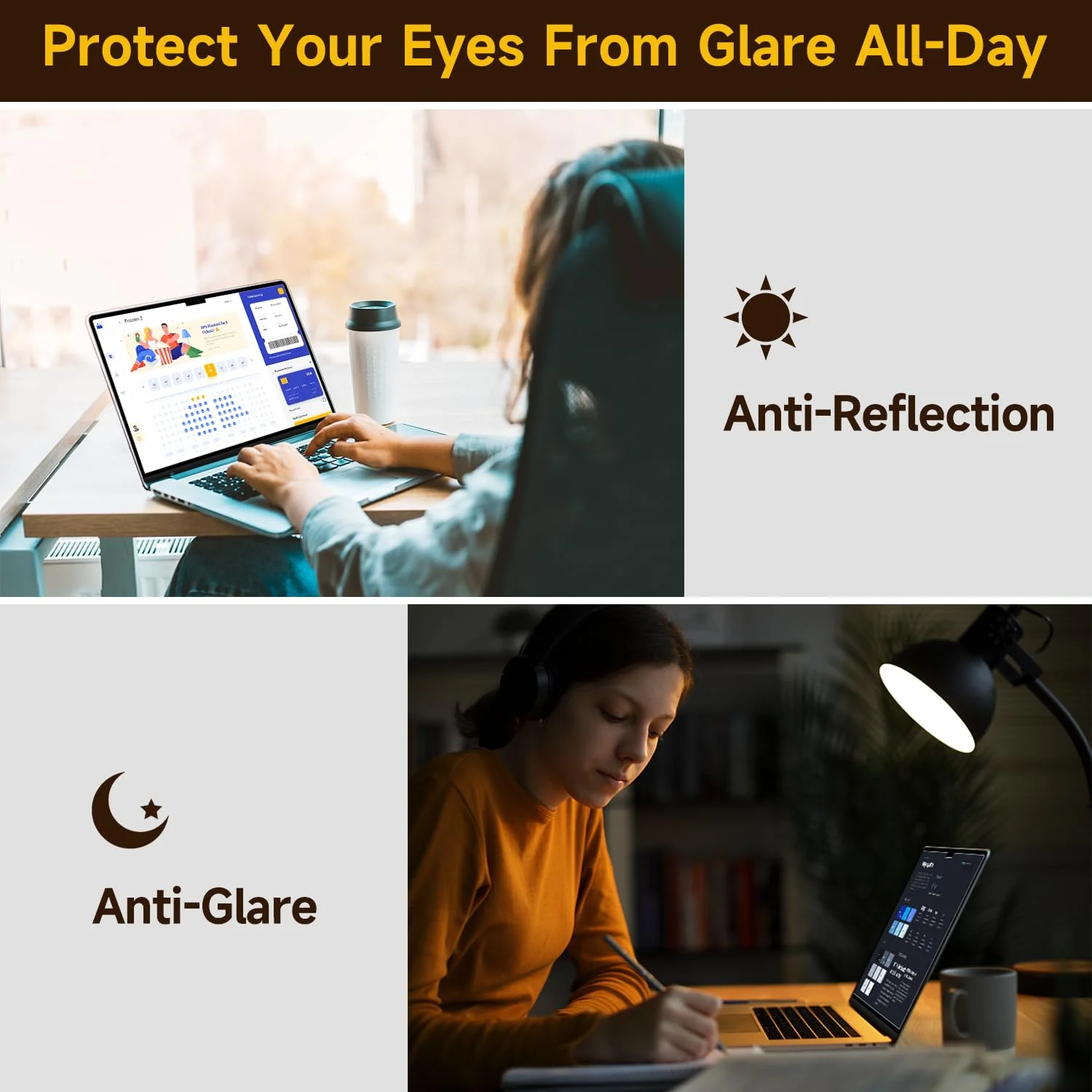 2 Pack Compatible with MacBook Air 15 Inch Screen Protector (A2941,A3114, M2/M3), Anti Glare Film/Anti Scratch Matte Laptop Screen Protector - Image 5