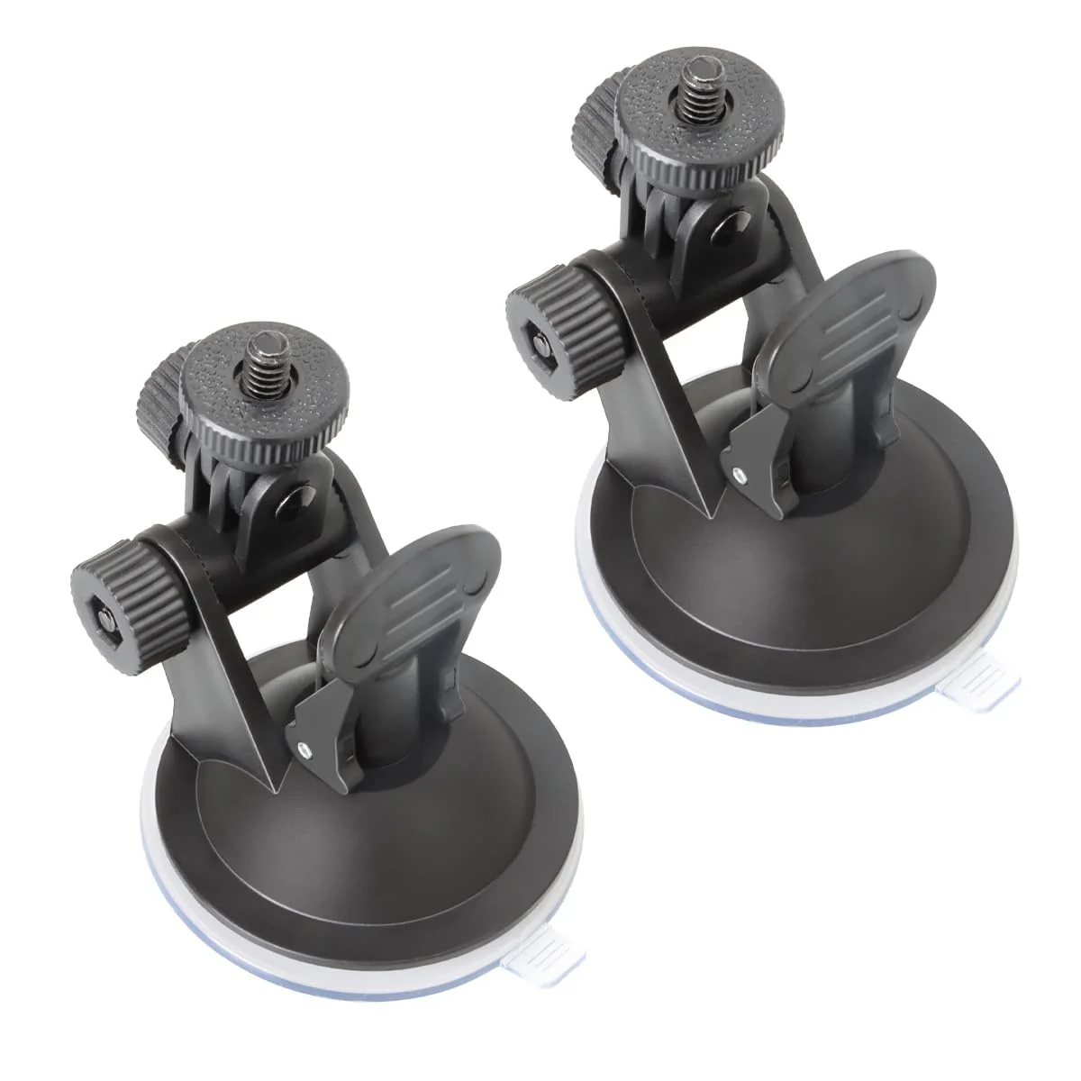 2 Pack Dash Cam Suction Cup Mount with 1/4 Screw Thread Windshield Camera Holder Stand for Car Dashcam GPS Driving DVR Action Camcorder Phone Bracket Video Recorder