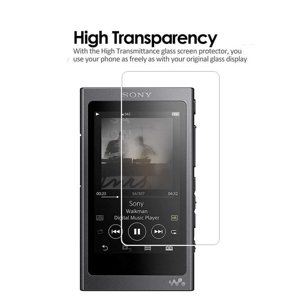 (2 Pack) for Sony NW-A55/ NW-A56 Screen Protector,9H Hardness Tempered Glass Screen Protector for Sony A55 A56 with Anti-fingerprint Bubble-Free Crystal Clear - Image 5