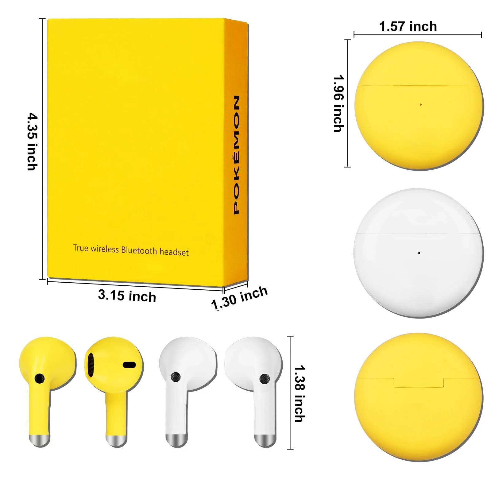 2 Pack Kids Wireless Earbuds with Charging Case for Small Ears Adults, Bluetooth 5.2 Touch Control Wireless Earbuds for Kids, kids Ear Buds for Fans of Anime Character Enthusiasts Gifts - Image 6