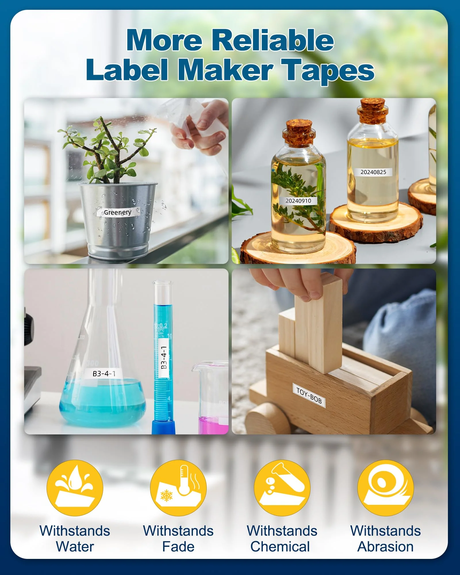 2 Pack Label Maker Tape 12mm 0.47" White Replacement for TZE2312PK Brother P-Touch Label Tape TZe-231 TZ-231, Compatible with Brother Ptouch Label Maker PT-D210 PT-H110 PT-D220 PT-D400 2 - Image 4