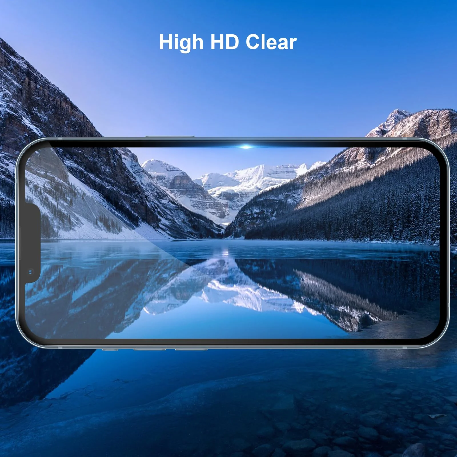 2 Pack Privacy Screen Protector for iPhone 14/iPhone 13/iPhone 13 Pro, Privacy Screen iPhone 13 6.1 Inch Tempered Full Screen Glass Film, Anti-Spy, Bubble Free, Case Friendly iPhone 14/13/13 Pro 6.1'' 2 Pack-Privacy Screen - Image 4