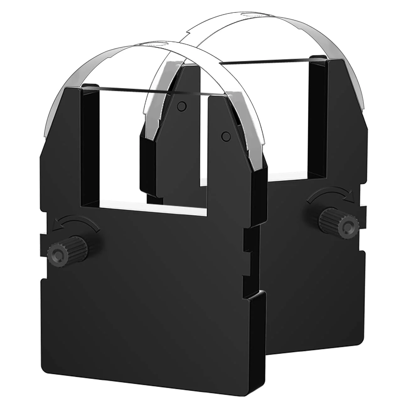 2 Pack Replacement for Pyramid 3500 Replacement Ribbon Used with Pyramid 3500, 3700, 4000, 4000HD Time Clocks, 11.5ft, Individually Sealed, Pre-Installed Ribbon Shield, 11.5ft (Black) 2-Pack