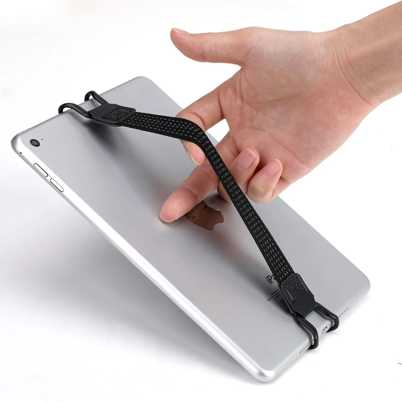 2 Pack Security Tablets Hand Strap Holder for Tablet PC, 7.6''-11'' Handle Grip High-Elasticity Bands, One-Handed Operation No-Dropping Strap Compatible with iPad/Air Kindle eReaders (Black) - Image 3
