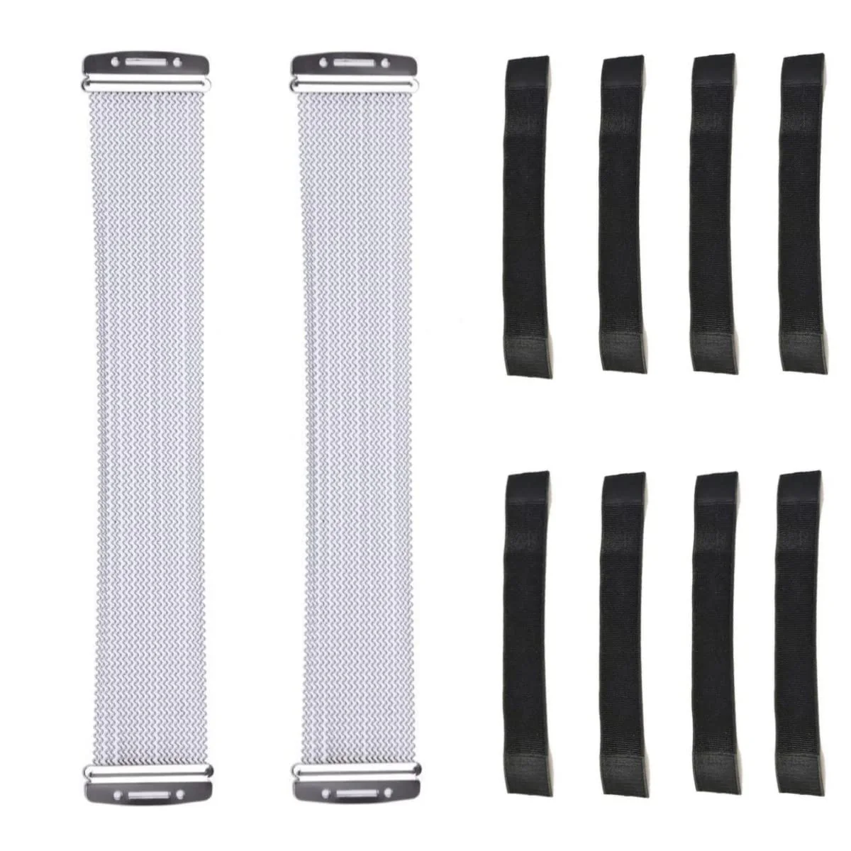 2 Pack Snare Drum Wire with Black Straps Set 20 Strand Spring Steel Wires Replacement Universal for 14 Inch Snare Drums Cajon Percussion Instrument Accessories