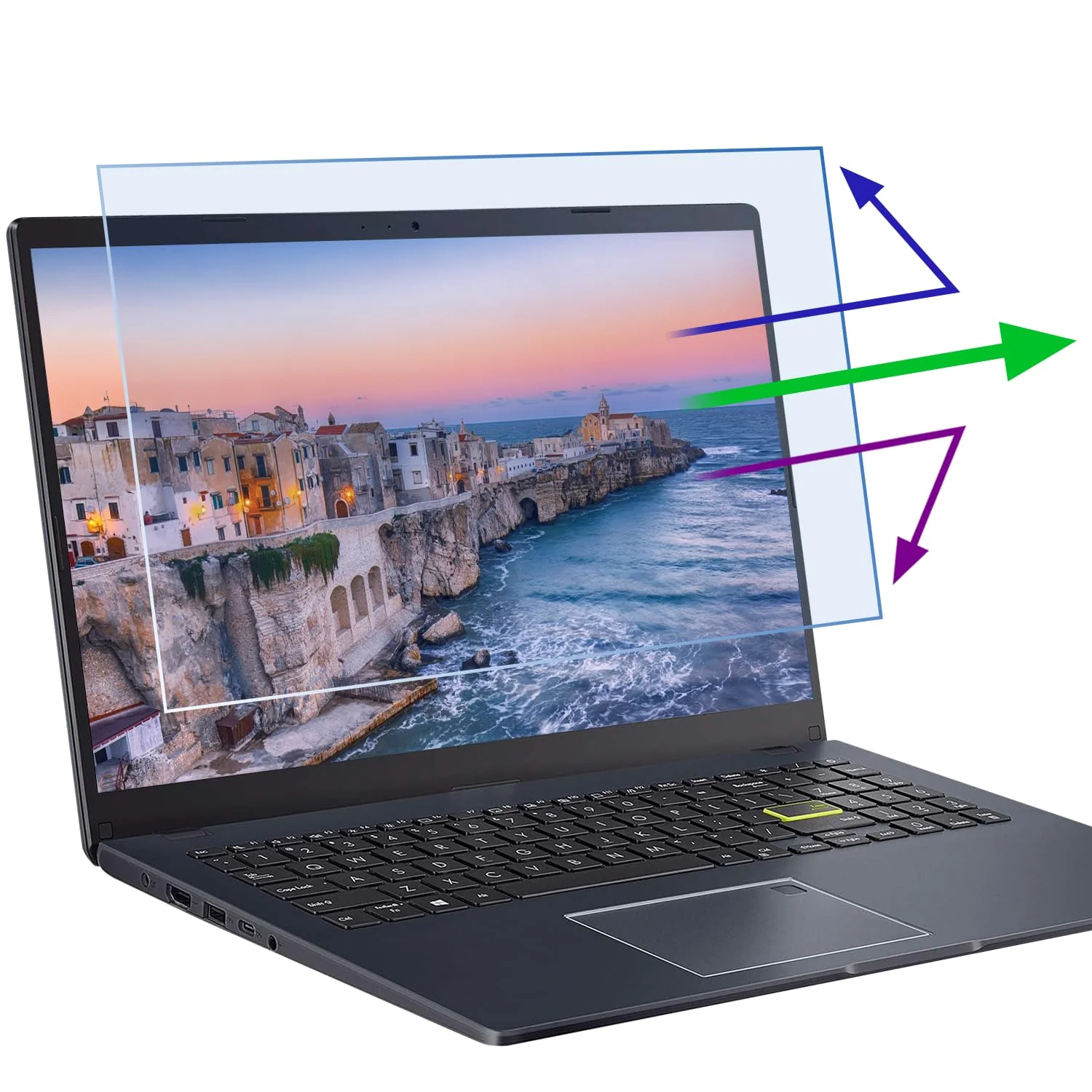 2 Pcs 14 Inch Anti Blue Light Screen Protector(16:10), Reduce Eye Strain Anti Glare Blue Light Blocking Screen Protector for HP/Dell/Acer/Asus/Samsung/Lenovo 14’’ with 16:10 Resolution Laptop 14 inch with 16:10 aspect ratio