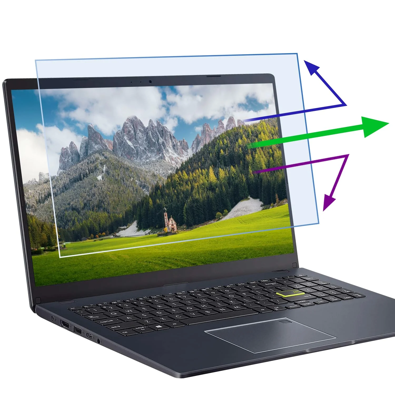 2 Pcs 17.3 Inch Anti Blue Light Screen Protector, Reduce Eye Strain Matte Anti Glare Computer Screen Cover, Blue Light Blocking Screen Protector for HP/Lenovo/Dell/ASUS/Acer/Samsung 17.3’’ with 16:9 17.3 inch with 16:9 aspect ratio