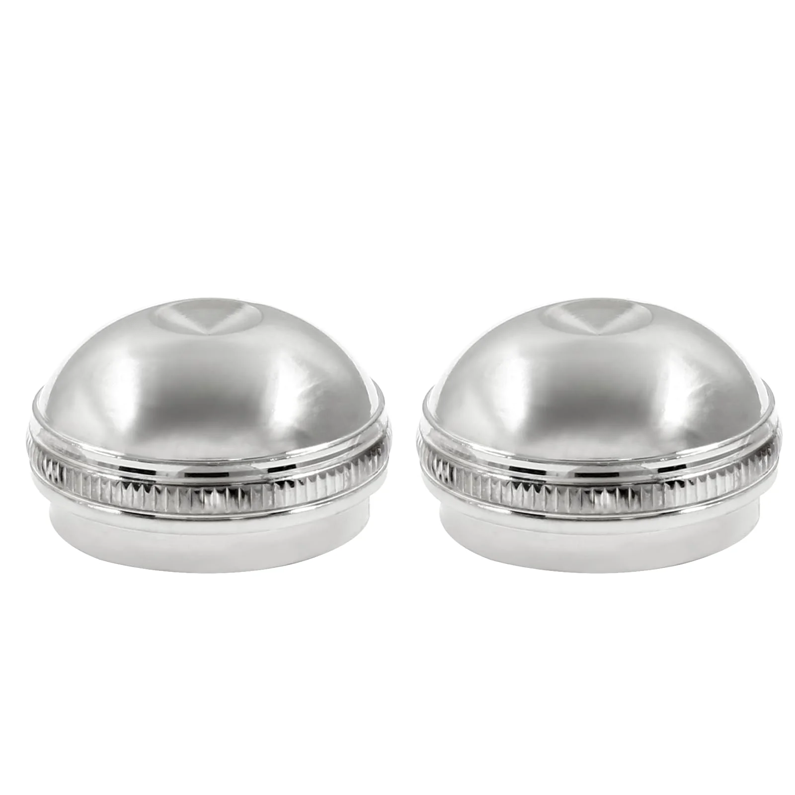 2 Pcs Silver Flute Head Crown End Cap, Headjoint Screw Cap for Instrument Accessory Flute Repair Parts 2 Pcs