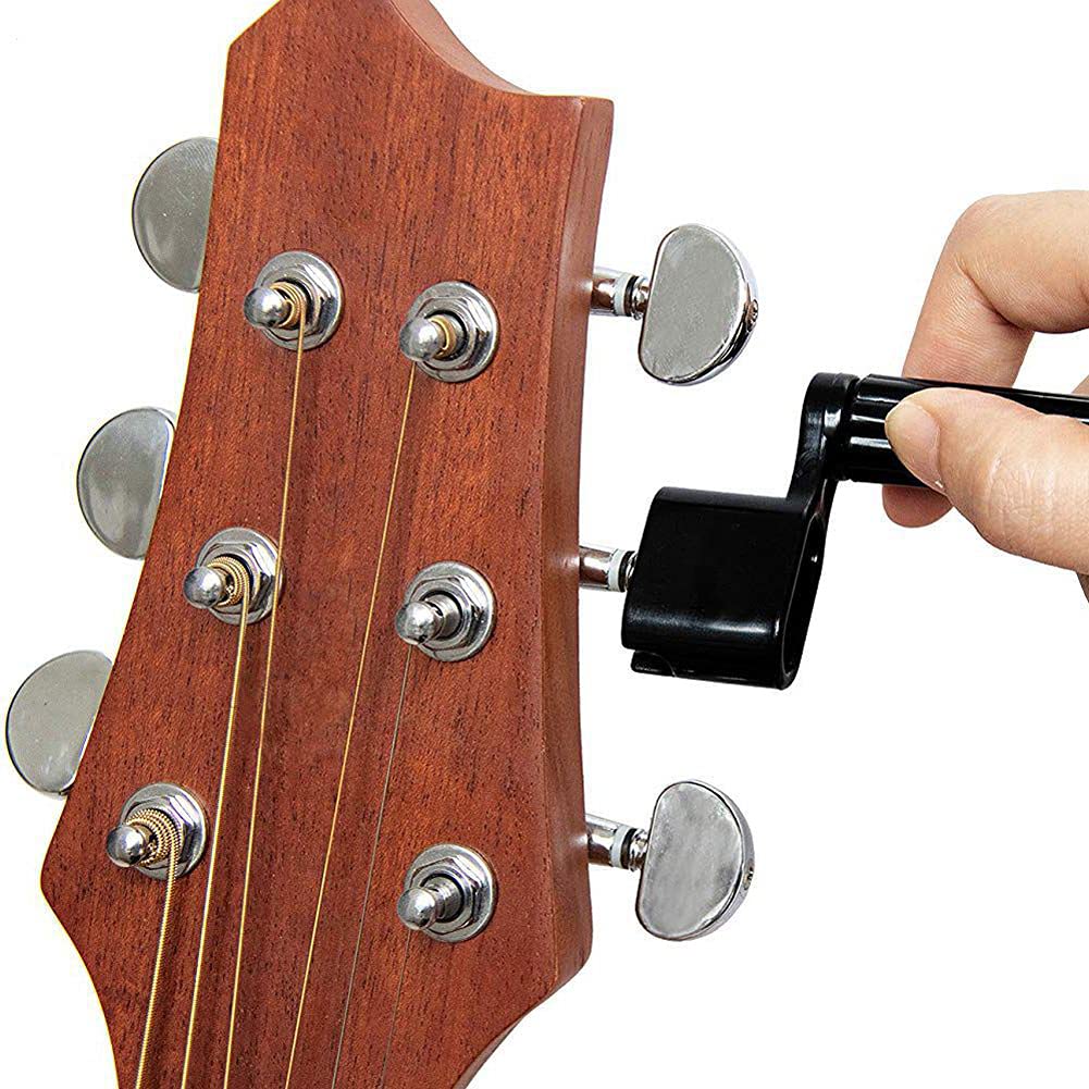 2 Pieces Guitar String Winder Guitar Peg Winder Guitar Bridge Pin Remover Guitar Peg Puller Guitar Repair Tool Guitar Strings Extractor Guitar Maintenance Tool, Black - Image 4