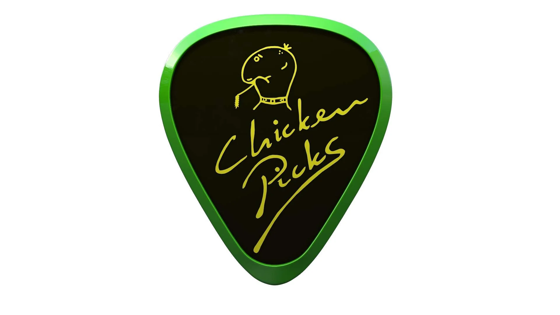 2 x ChickenPicks Bermuda IIIP 2.1 mm guitar picks - Image 2