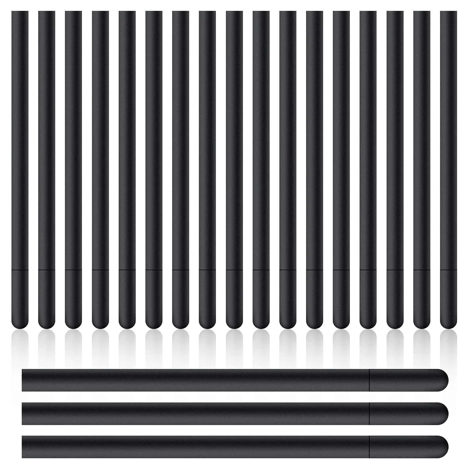 20 Pieces Replacement Standard Pen Nibs Black Replacement Refill Pen Nibs Standard Nibs Drawing Pen Compatible with Wacom Bamboo Intuos CTL471 CTL671 CTL672 CTH480
