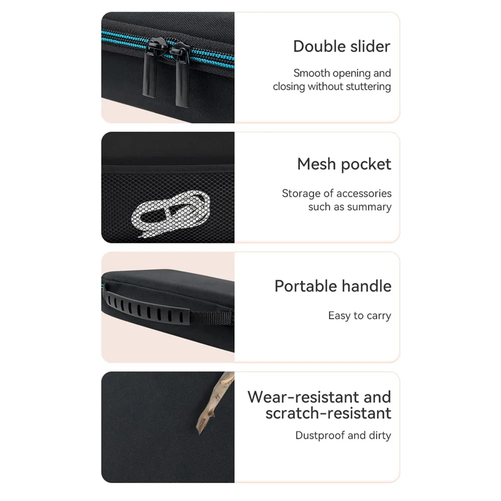 2021 Professional Newest Protective Video Game Player Eva Hard Shell Case Compatible with GPD XP, Shockproof ,Stylish and Durable [Black] - Image 6