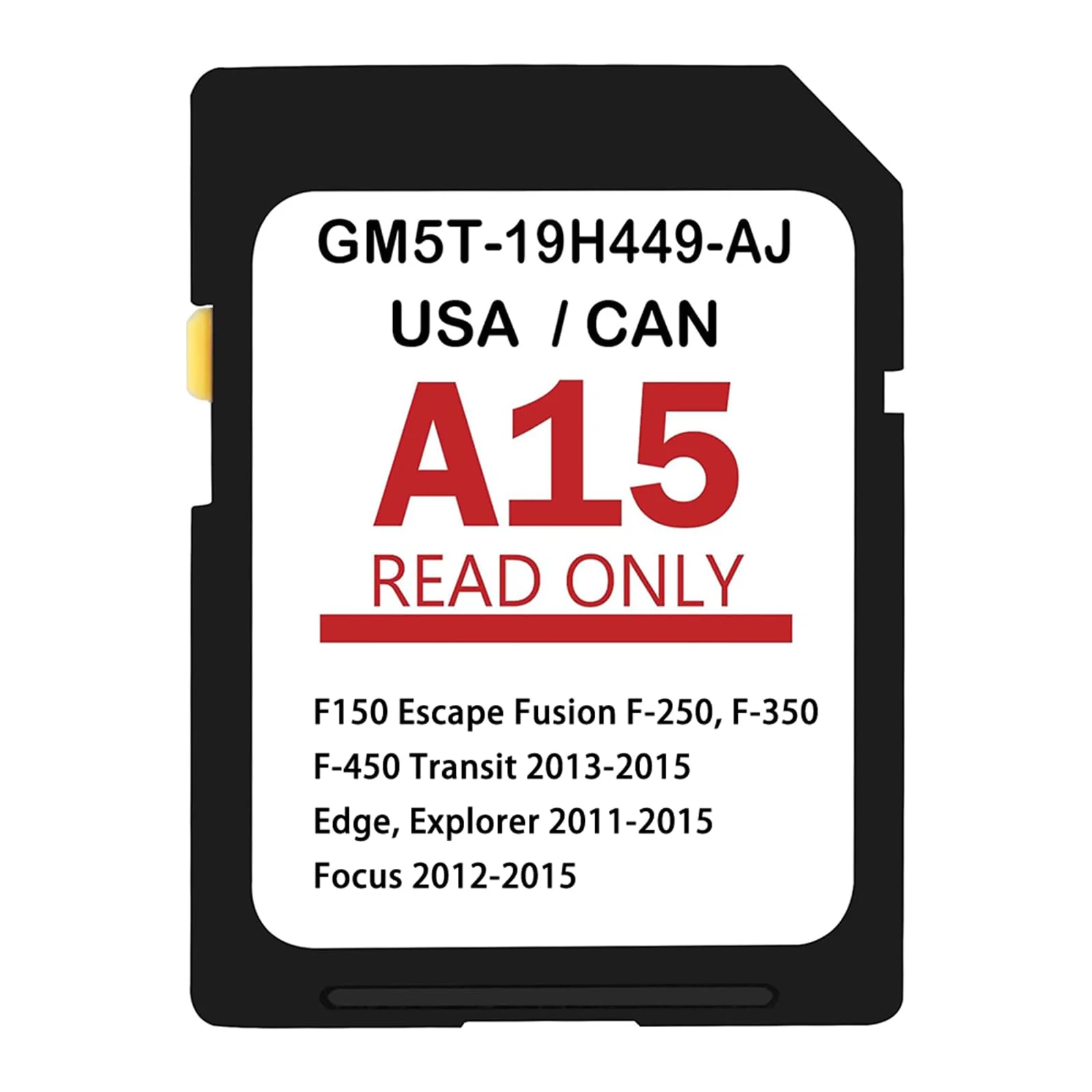 2024 GM5T 19H449 AJ Navigation SD Card Update A15, SD Navigation Card GPS Map System Compatible with Ford F-150, Escape, Explorer, Fusion, Edge, Mustang, Lincoln MKZ, Navigator | USA & Canada