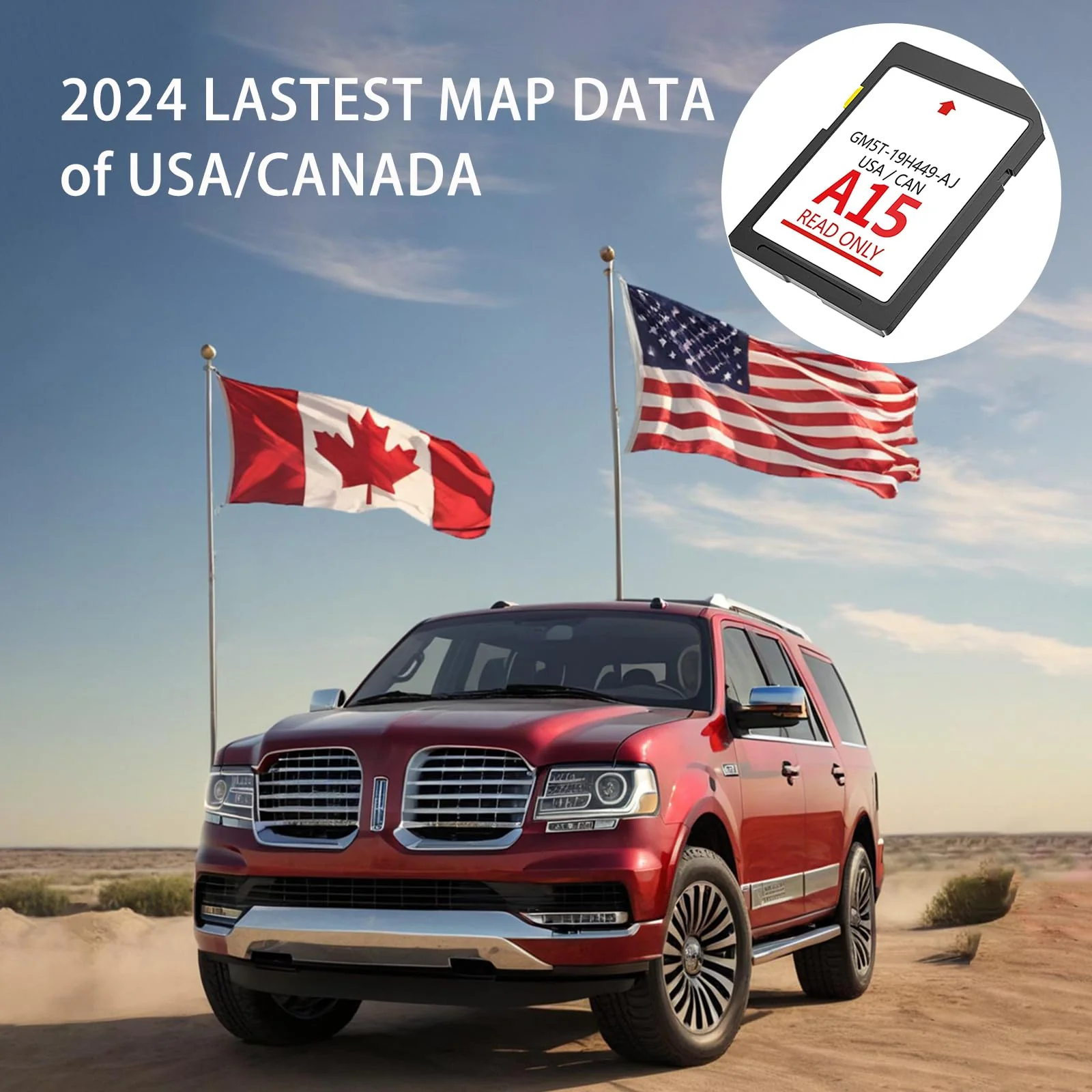 2024 GM5T 19H449 AJ Navigation SD Card Update A15, SD Navigation Card GPS Map System Compatible with Ford F-150, Escape, Explorer, Fusion, Edge, Mustang, Lincoln MKZ, Navigator | USA & Canada - Image 7