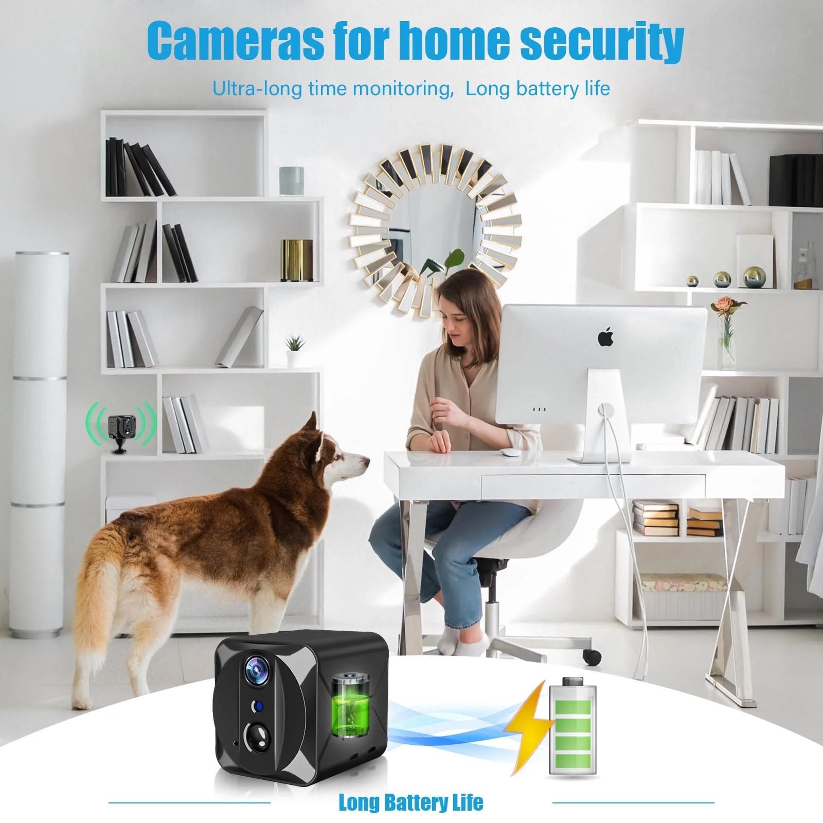 2024 Upgraded Mini Spy Camera Hidden Camera,4K WiFi Wireless Camera, 100 Days Standby Battery Life,AI Motion Detection Alerts,Nanny Cam Security Cam for Indoor,Home,Baby,Pets Black - Image 6