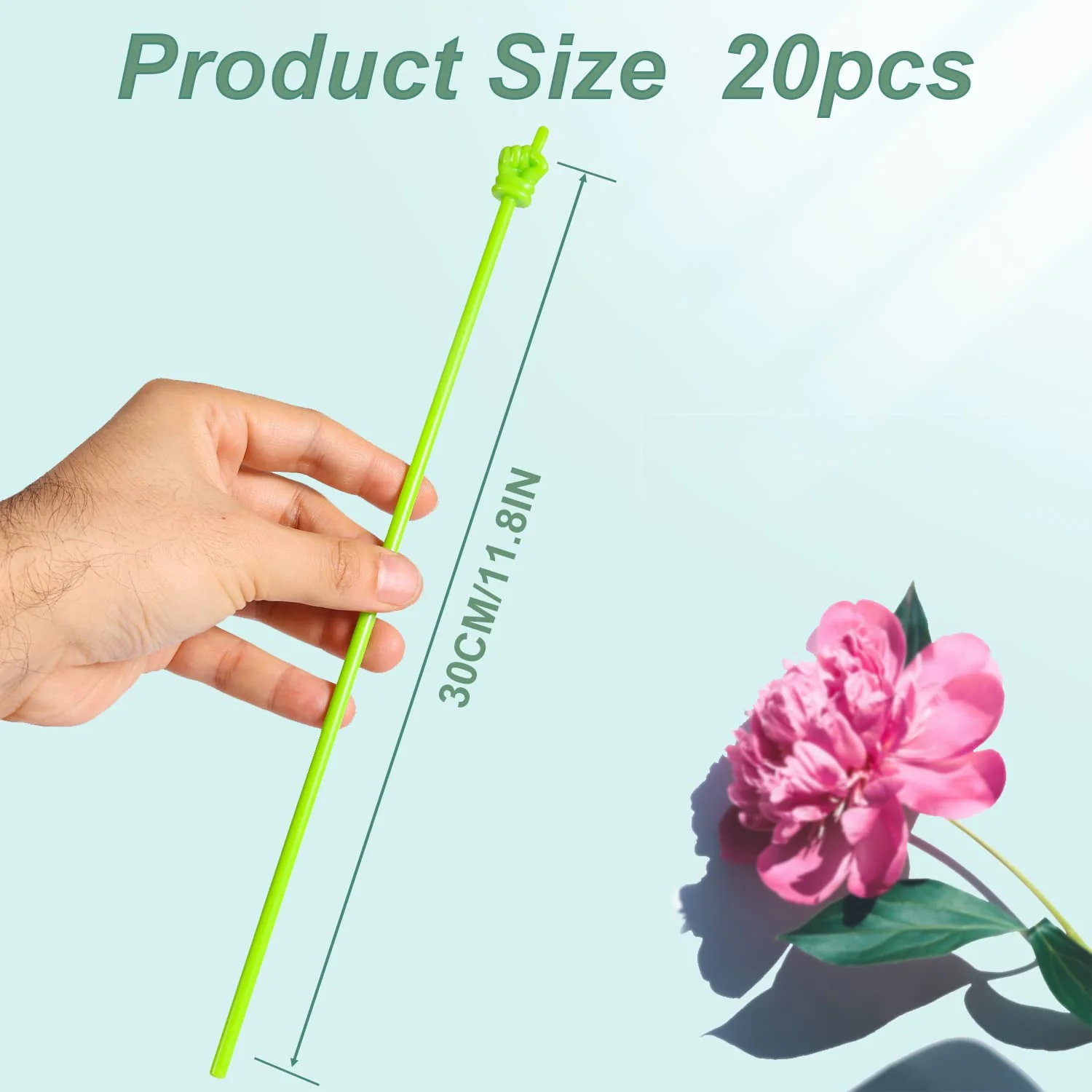 20pcs Mini Hand Pointers, Plastic Mini Teacher Pointers Finger Pointer Sticks Small Classroom Pointer Finger Stick for Kids Primary Kindergarten Teaching Reading (Macaron Color, Transparent) Macaron Color, Transparent - Image 2