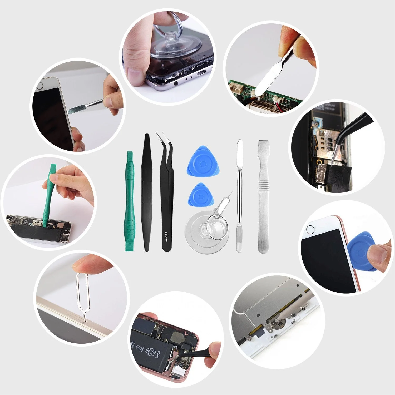 21pcs Precision Screwdriver Set Magnetic,GangZhiBao Repair Tools Kit for Fix Phone/iphone,Computer/PC,Tablet/Pad,Watch,PS4 - Replace Screen Battery Camera Small Electronics Open Pry Tool Kits Sets DIY - Image 4