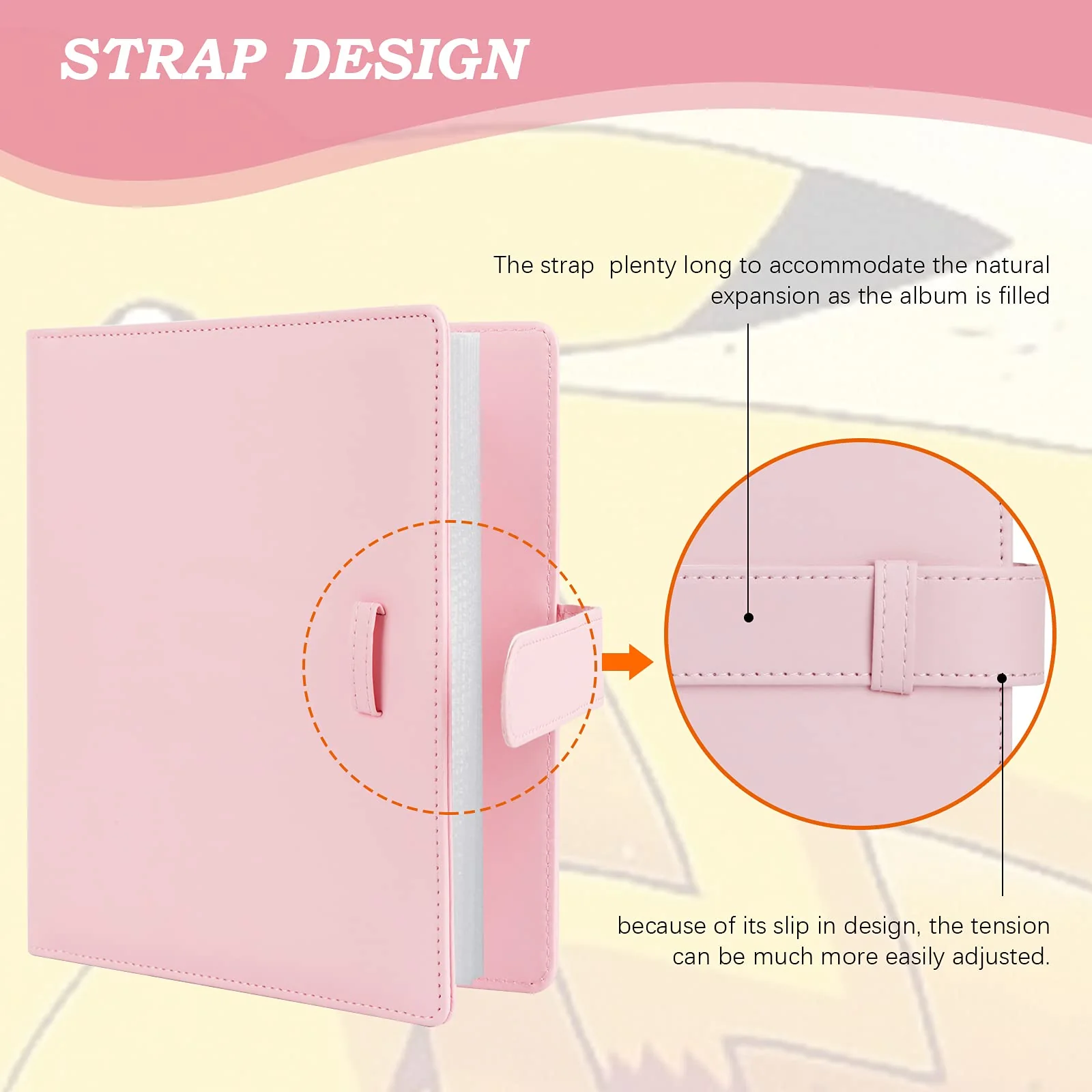 256 Pockets Photo Album for Fujifilm Instax Mini LiPlay 12 11 9 8 40 Evo 7S Instant Camera/Mini Link Printer, Polaroid Snap Touch PIC-300 Z2300 Mint Zip Instant Camera Printer(Baby Pink) - Image 5