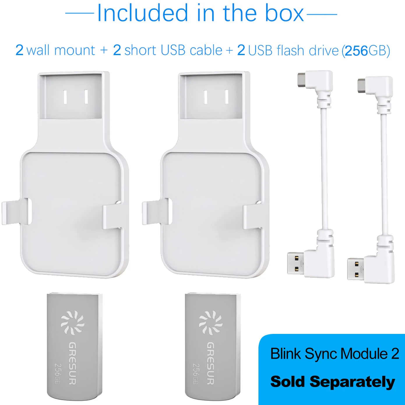 256GB Blink USB Flash Drive for Local Video Storage with The Blink Sync Module 2 Mount (Blink Add-On Sync Module 2 is NOT Included),2Pack 256 GB 2Pack + 2 Pack - Image 7
