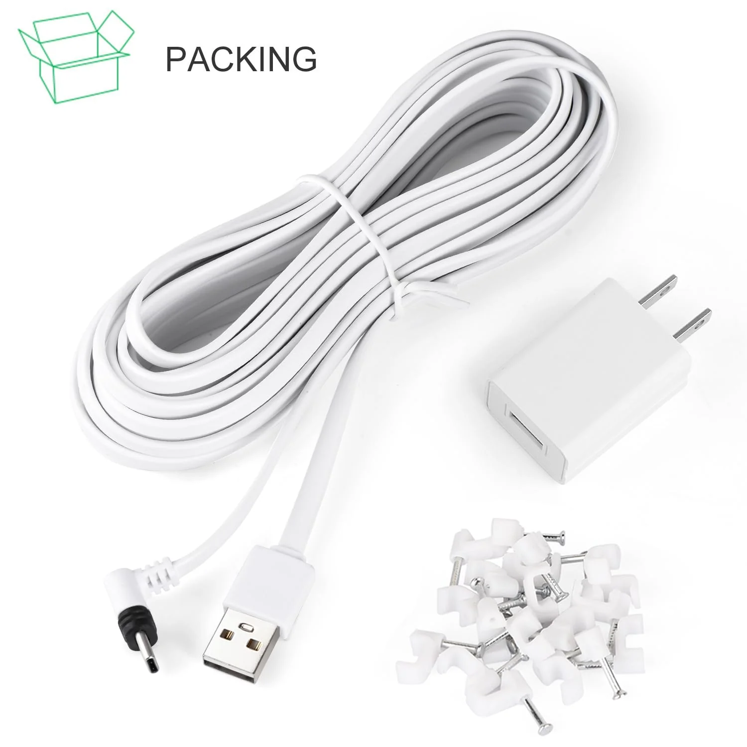 25FT Power Cable Compatible with Arlo Essential 2K Outdoor Security Camera (2nd Generation), Flat Charging Cable, Weatherproof Outdoor Power Cord Charging Your Camera Continuously 1 - Image 7