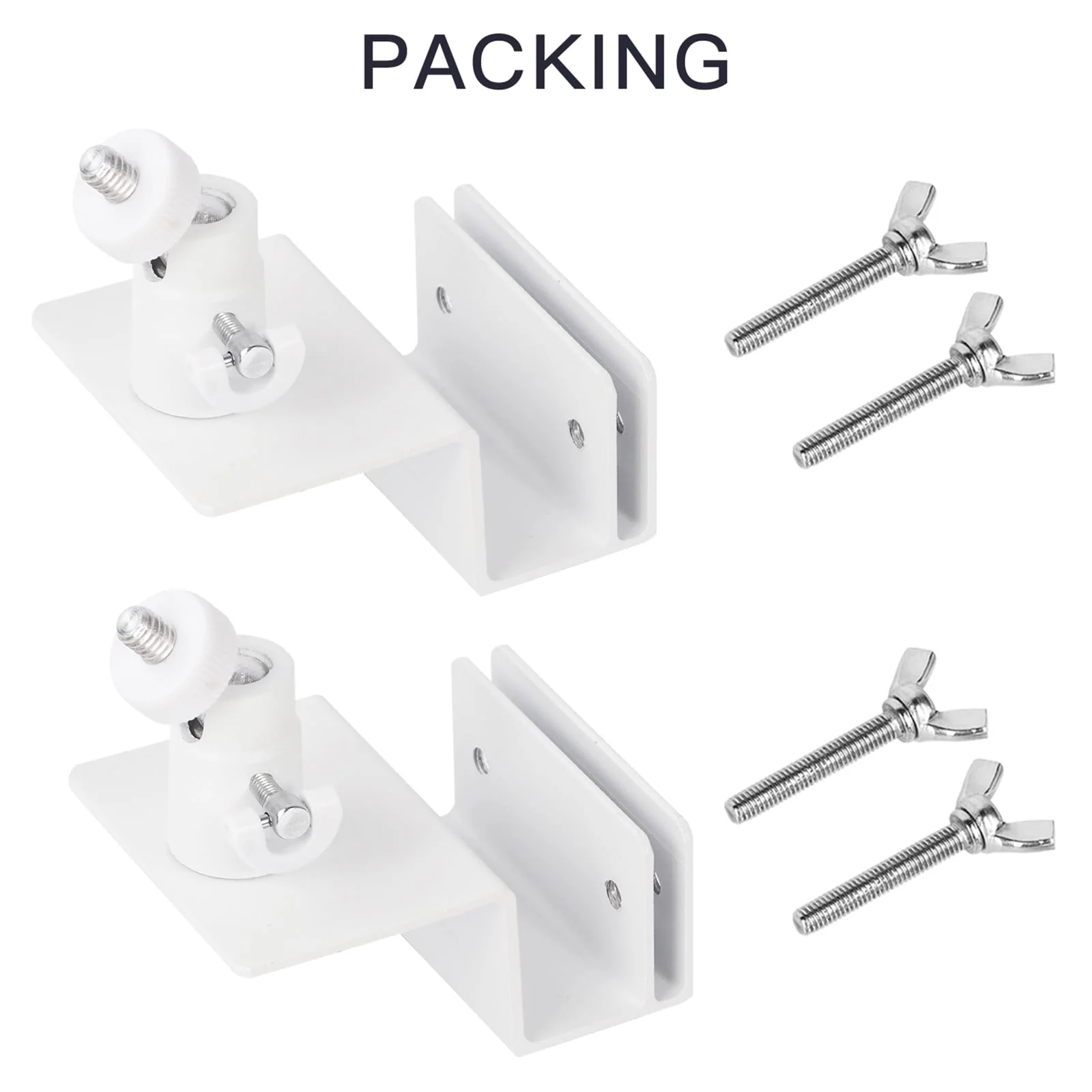 2Pack Gutter Mount Compatible with eufy Security SoloCam S220/C210, eufyCam 2C/2C Pro, 3/S330, 2/2 Pro, 3C/S300, 360°Adjustable Weatherproof Mounting Bracket for Eufy Security Camera White - Image 7