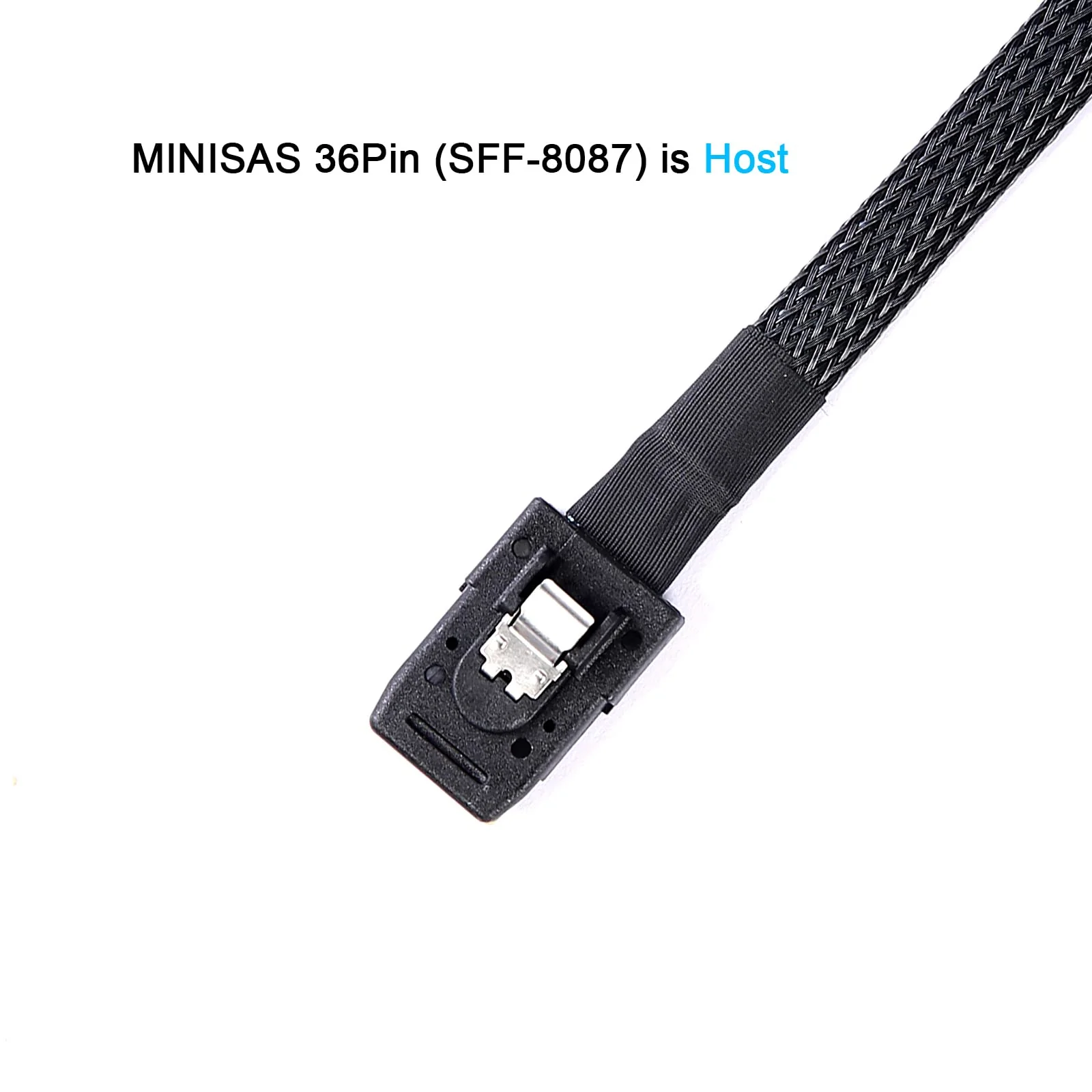 2Pack Mini-SAS to SAS-Cable: 0.5M SFF-8087 to SAS-SFF-8087 to SFF-8482-SAS with SATA Power Adapter-Cable (1.6FT) 1.6FT 2Pack - Image 3