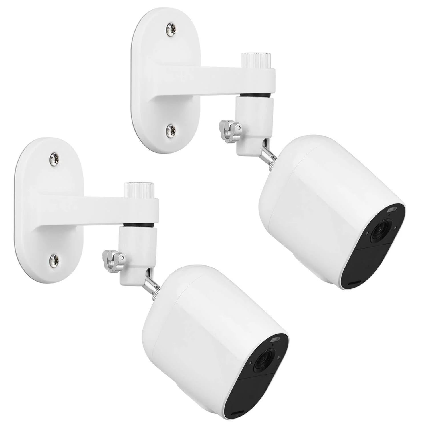 2Pack Security Wall Mount for Arlo Pro, Arlo Pro 2, Arlo Ultra, Arlo Pro 3, Arlo Go, Arlo Essential Spotlight Camera, Adjustable Indoor/Outdoor Mounting Bracket for Your Surveillance Camera (White) White