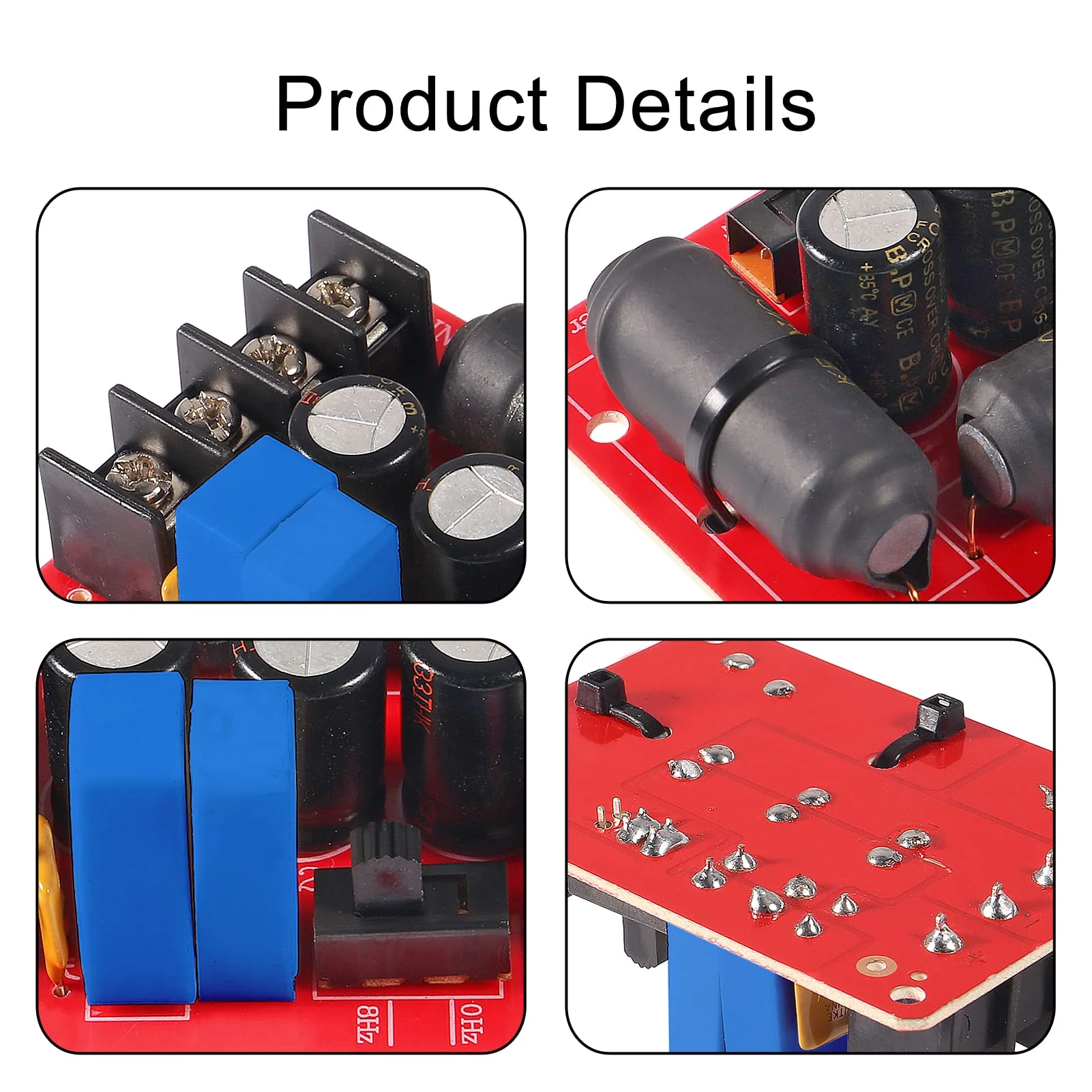 2pcs 200W Pure Bass Subwoofer Crossover Second-Order Crossover Frequency Distributor Divider 2 Way Speaker Audio Crossover Filter 2pcs - Image 2