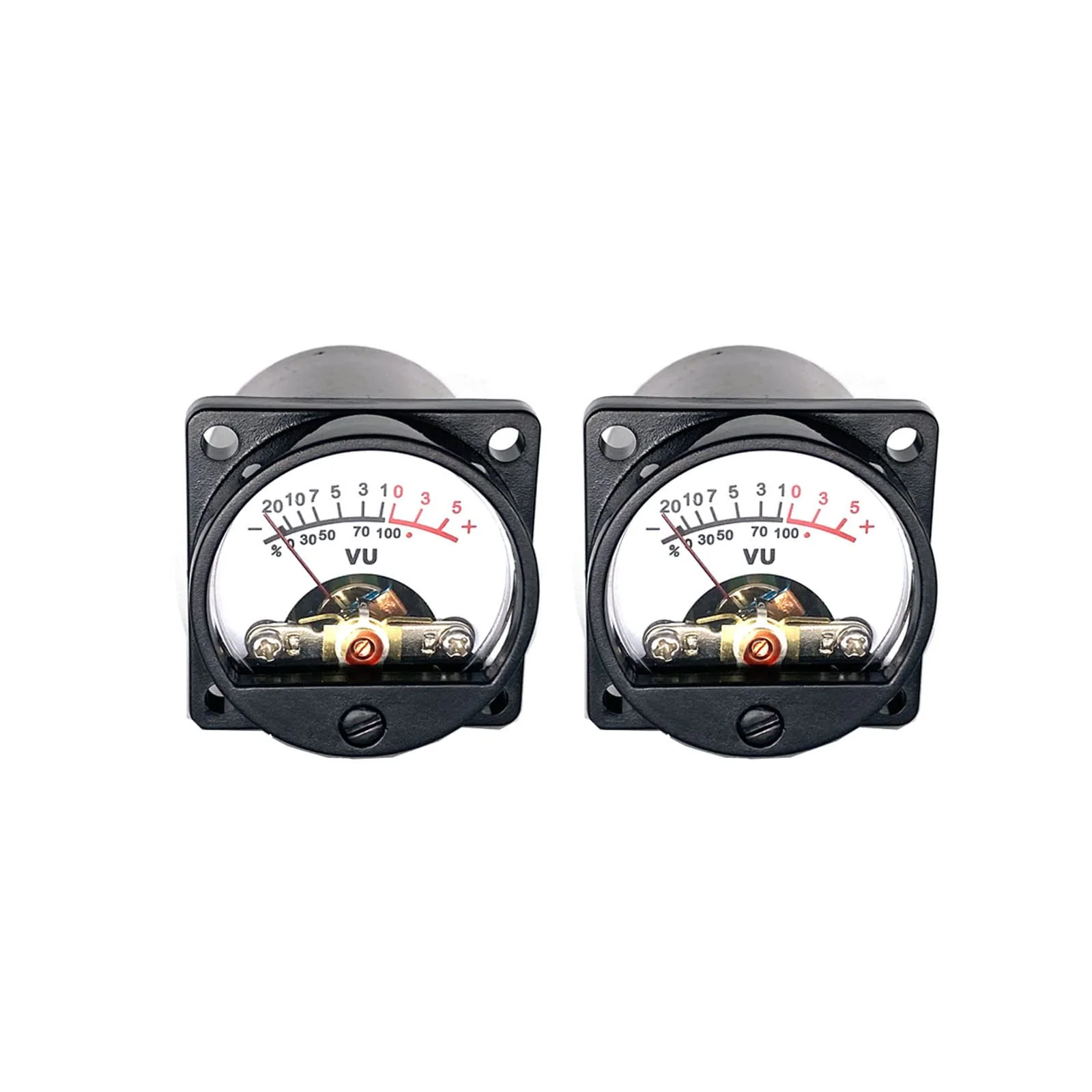 2PCS 35mm VU Meter Stereo Audio Level Indicator Audio Meter Backlight Adjustable + Audio Level Amplifier Driver Board - Image 7