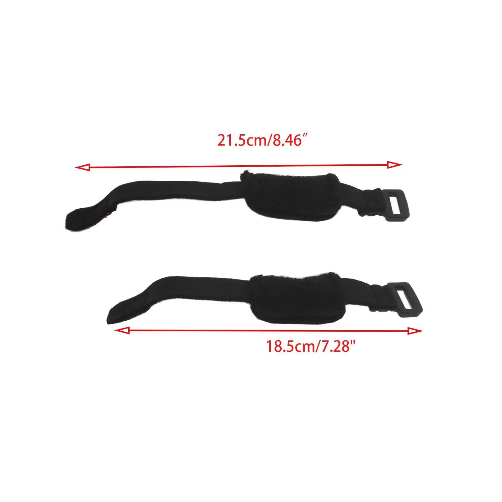 2pcs Bass Guitar String Mute Damper/Dampener Guitar String Cover Tape Adjustable Guitar Mute Silencer (Black) - Image 2