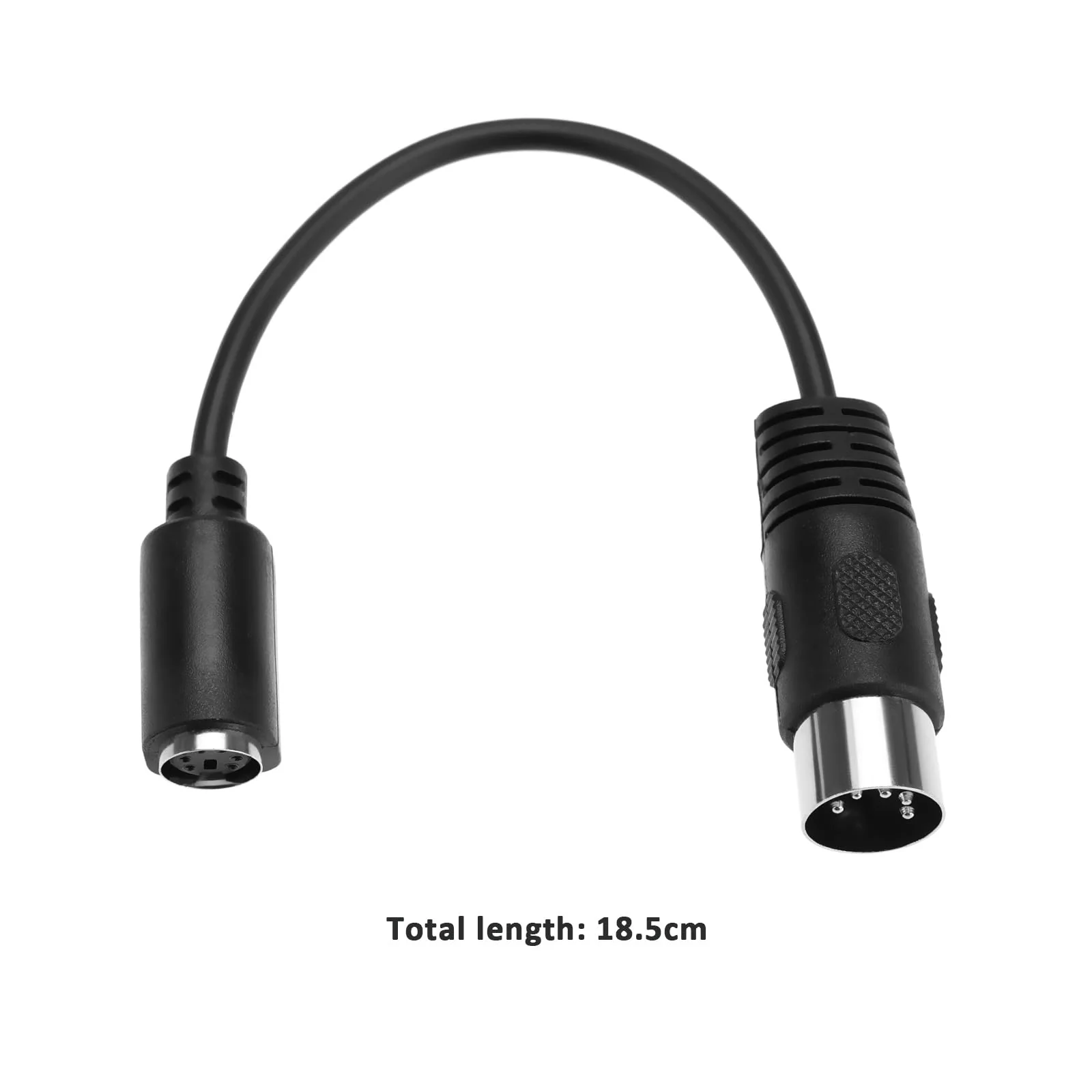 2Pcs Black PS2 Keyboard to at Convertor 5 Pin DIN Male to 6 Pin Mini DIN Female PS2 Keyboard Adapter for Computer PC Keyboard Mouse Converter - Image 4