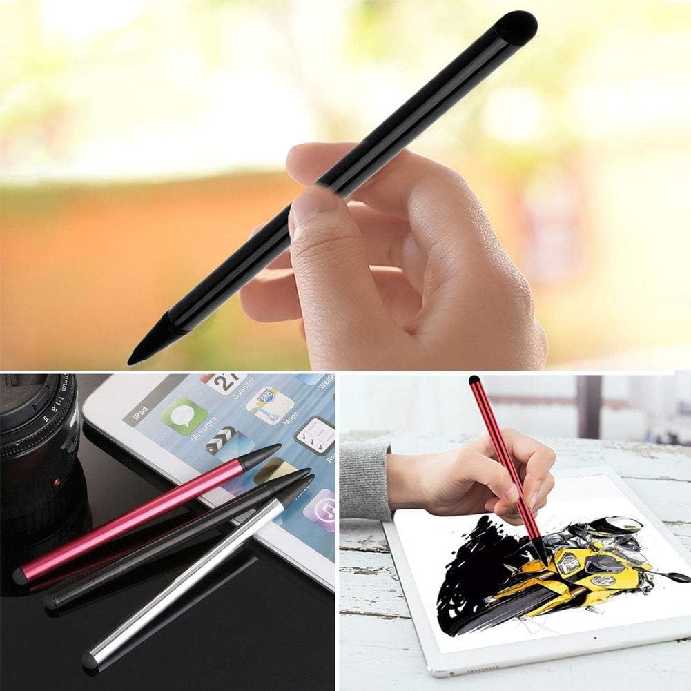 2pcs Black Stylus Pens for Touch Screens, Stylus Pen Universal Touch Screen Pens All capacitive Touch Screen Devices Capacitive Stylus Compatible for iPad, Samsung Galaxy, Touch Screen Smartphones - Image 2