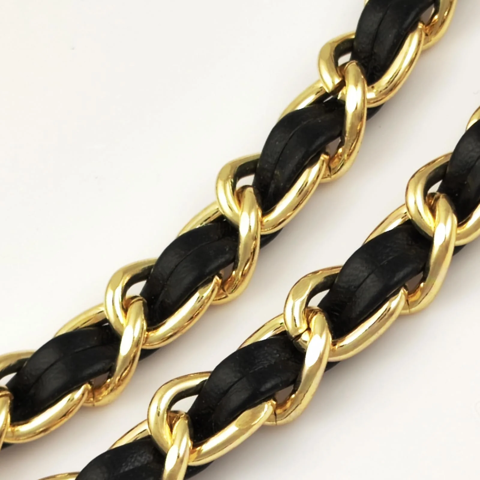 2PCS Cell Phone Chain Crossbody,Phone Lanyard,47.2" Metal Chain with Leather Strap for IPhone Case Black-47inch - Image 5