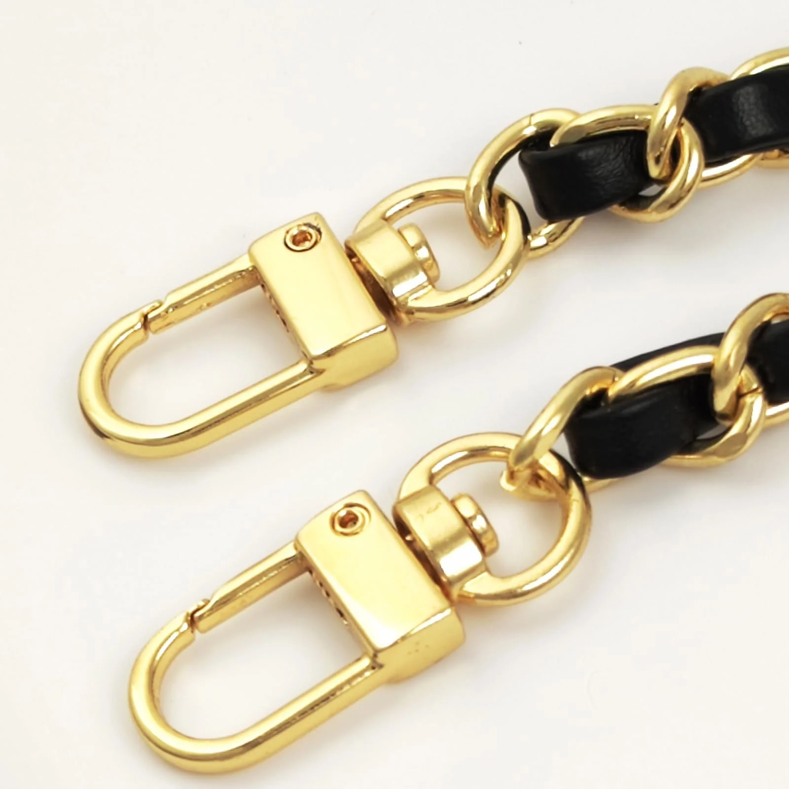 2PCS Cell Phone Chain Crossbody,Phone Lanyard,47.2" Metal Chain with Leather Strap for IPhone Case Black-47inch - Image 6