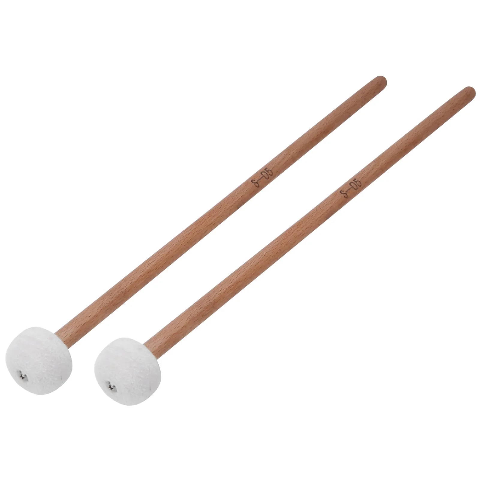2Pcs Drum Timpani Mallets Soft Felt Snare Drum Sticks Percussion Mallets for Musical Instrument Accessories