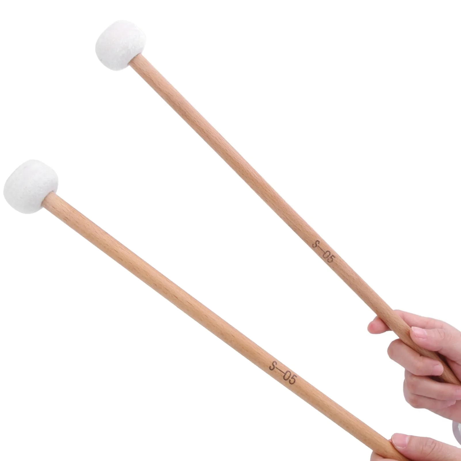 2Pcs Drum Timpani Mallets Soft Felt Snare Drum Sticks Percussion Mallets for Musical Instrument Accessories - Image 2