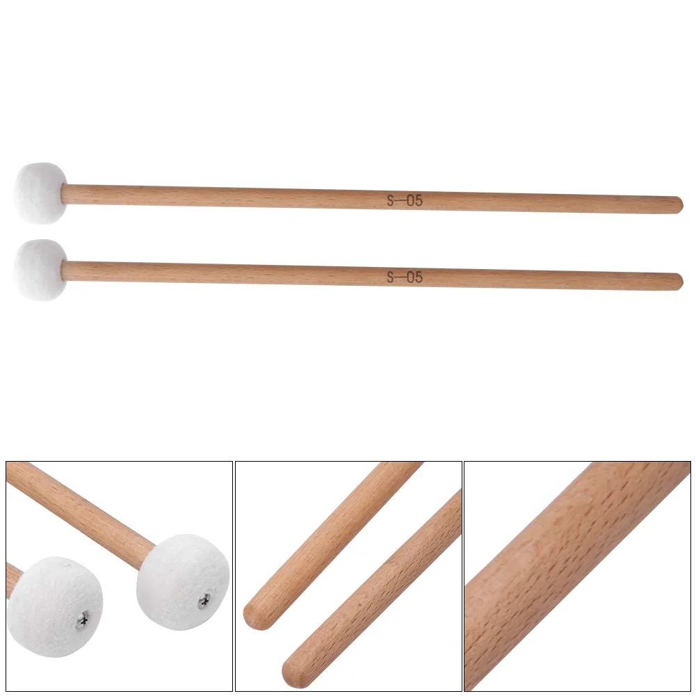 2Pcs Drum Timpani Mallets Soft Felt Snare Drum Sticks Percussion Mallets for Musical Instrument Accessories - Image 9