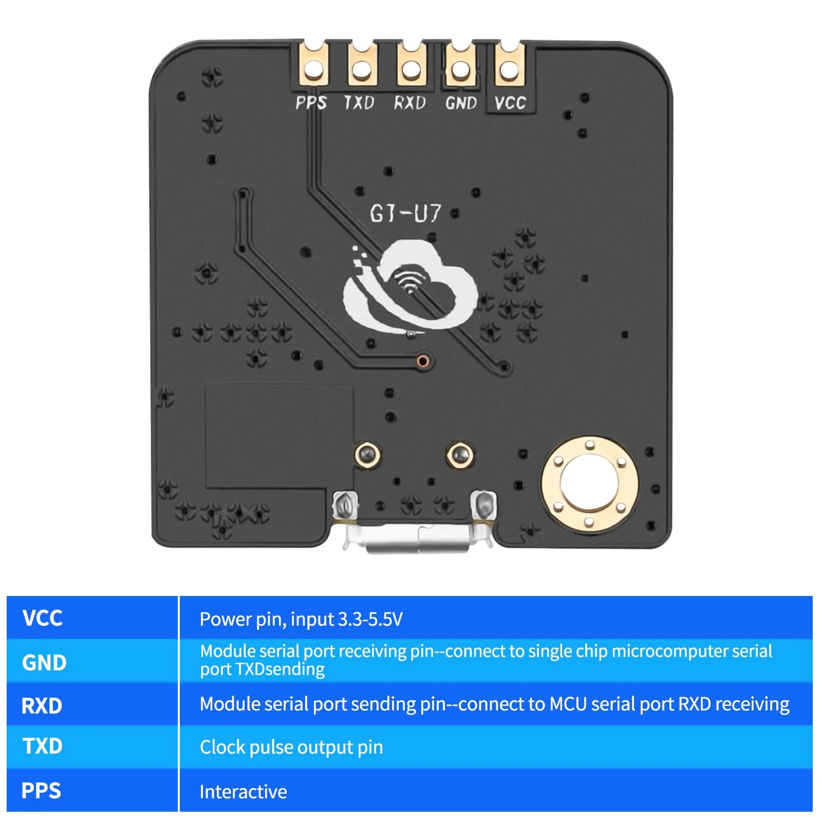 2pcs GPS Module NEO-6M(Arduino GPS Drone Microcontroller GPS Receiver) Compatible with 51 Microcontroller STM32 Arduino UNO R3 with IPEX Antenna High Sensitivity for Navigation Satellite Positioning 2 - Image 5