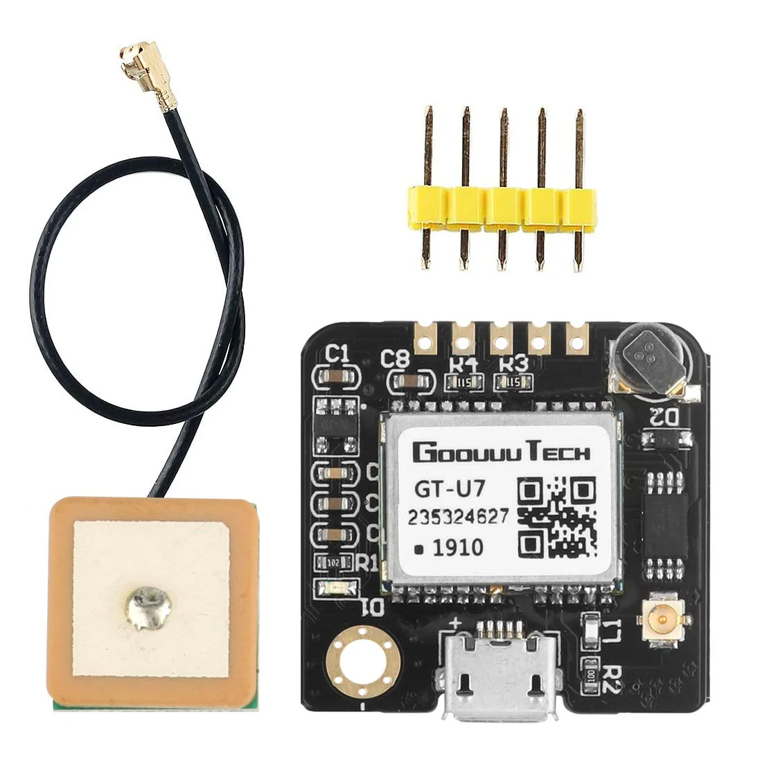 2pcs GT-U7 GPS Module Navigation Satellite Positioning Compatible with NEO-6M 51 MCU STM32 High Sensitivity Low Power Consumption High-Precision Positioning Suitable for Vehicles - Image 2