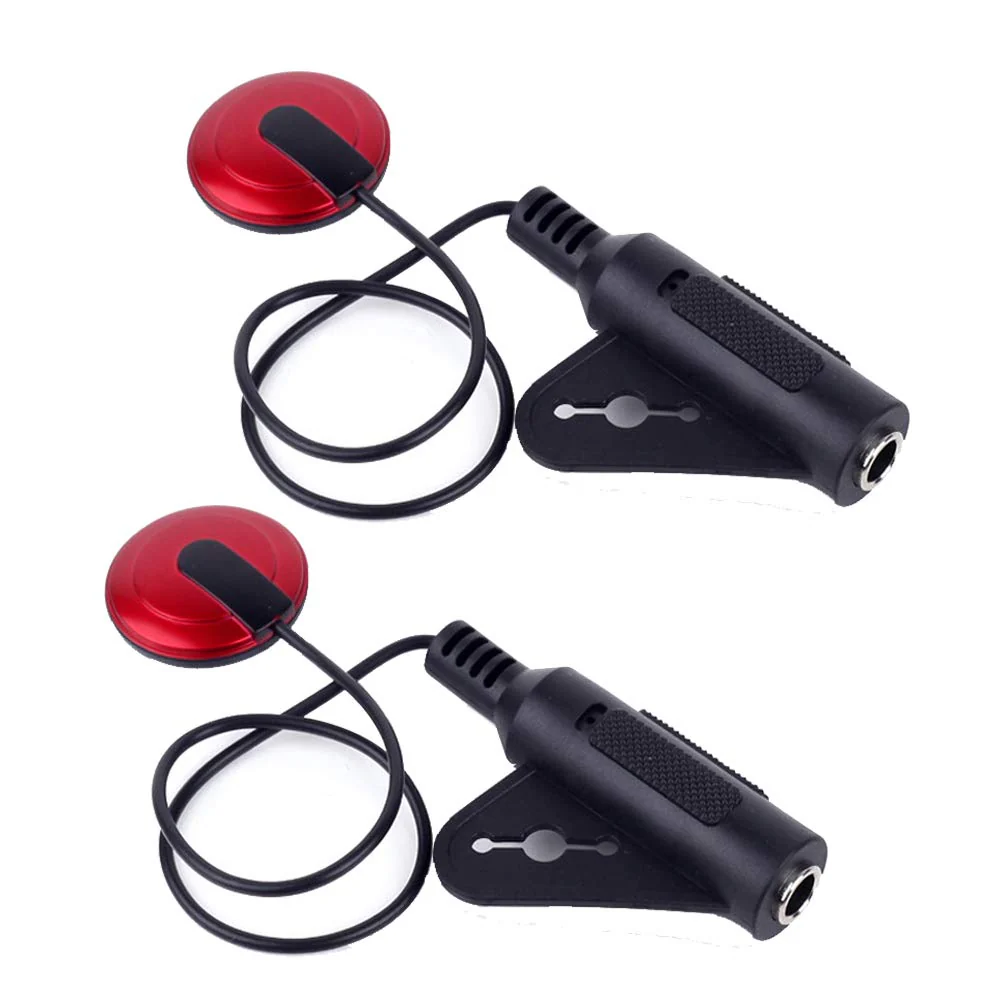 2Pcs Piezo Contact Microphone Pickup for Guitar Violin Banjo Mandolin Ukulele