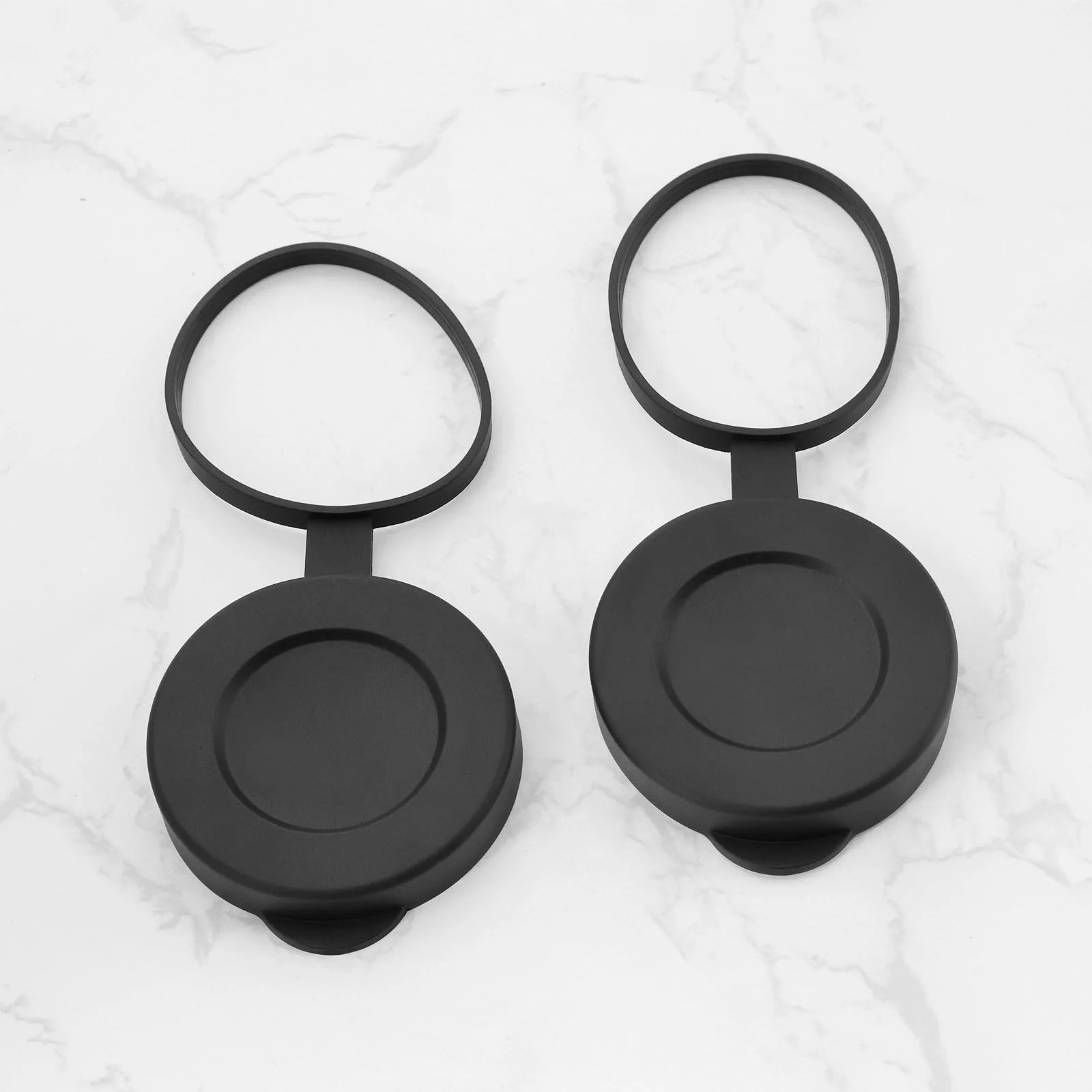 2pcs Rubber Objective Lens Caps Objective Lens Protective Cover Compatible with 8x42 10x42 12x42 Binoculars Monoculars, Black - Image 7