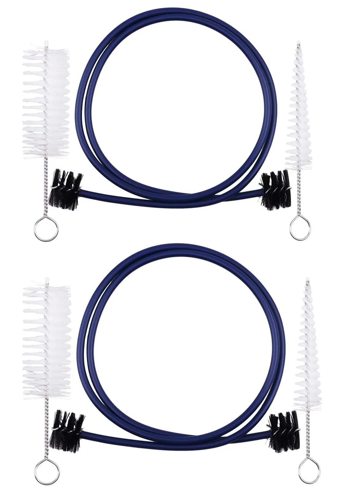 2PCS Trumpet Cleaning Care Kit Mouthpiece Brush Valve Flexible Brush Set for Trumpet Mouthpiece