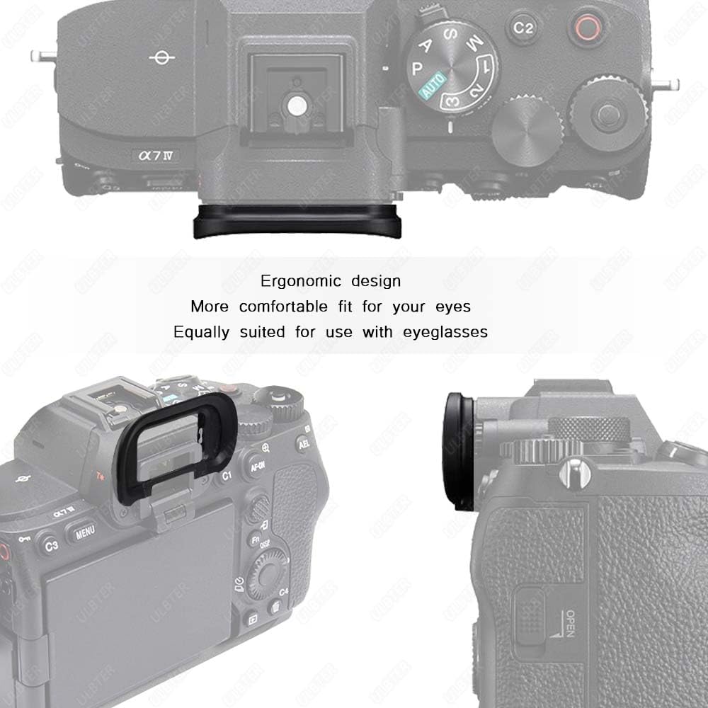 [2Pcs] ULBTER Eyepiece Eyecup Viewfinder Eye Cup EP19 for for Sony A1 A7R V A7 IV A9 III A7S III A7RV A7IV A7S III Alpha 7 IV 7R V A1 7S III A7M4 A7R5 Camera Accessories - Image 4