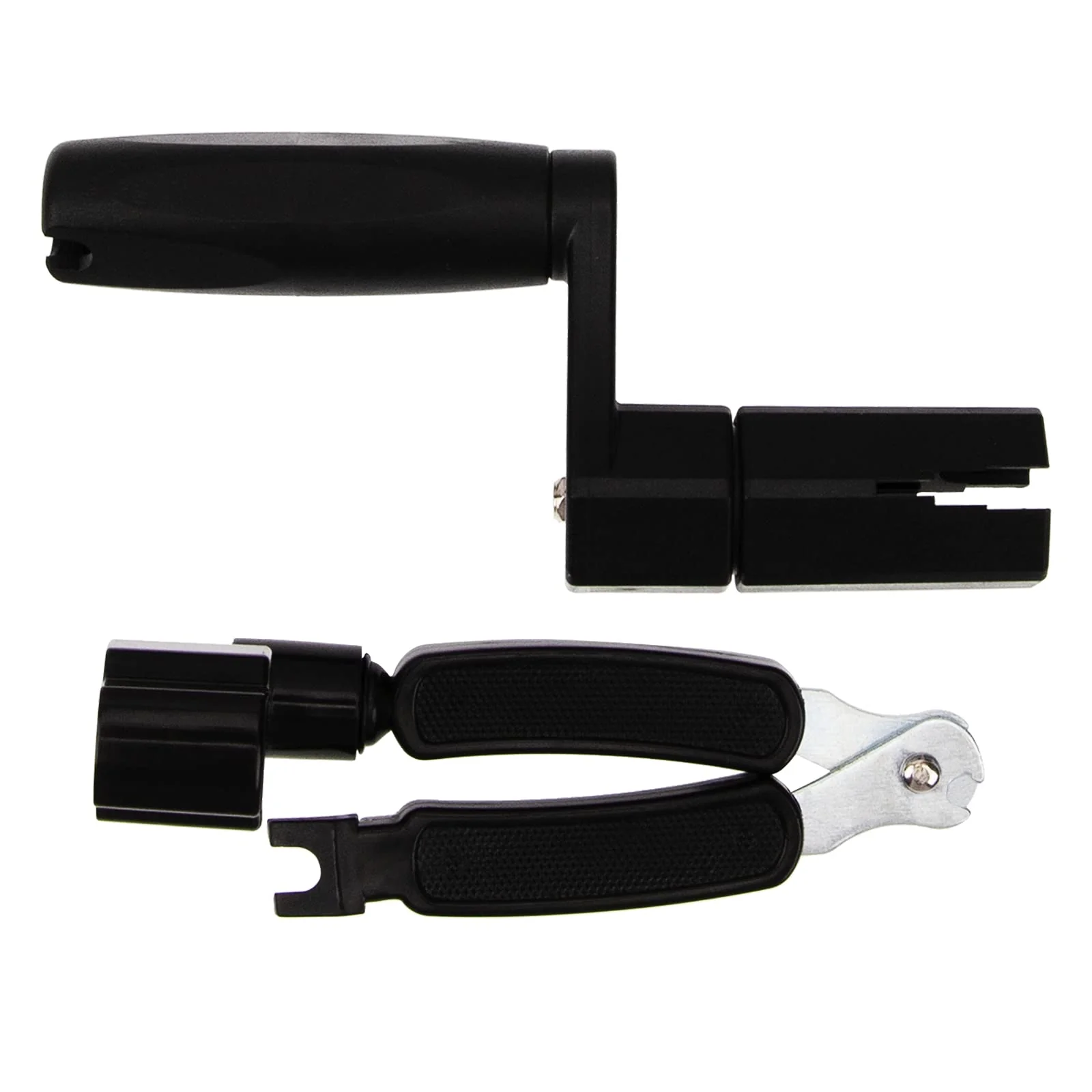 2Pcs Yootones Multifunction Guitar String Winder Bridge Pin Remover Speed Peg Puller & Pin Remover String Cutter Compatible with Guitar Bass Repair Tool (Black) - Image 2