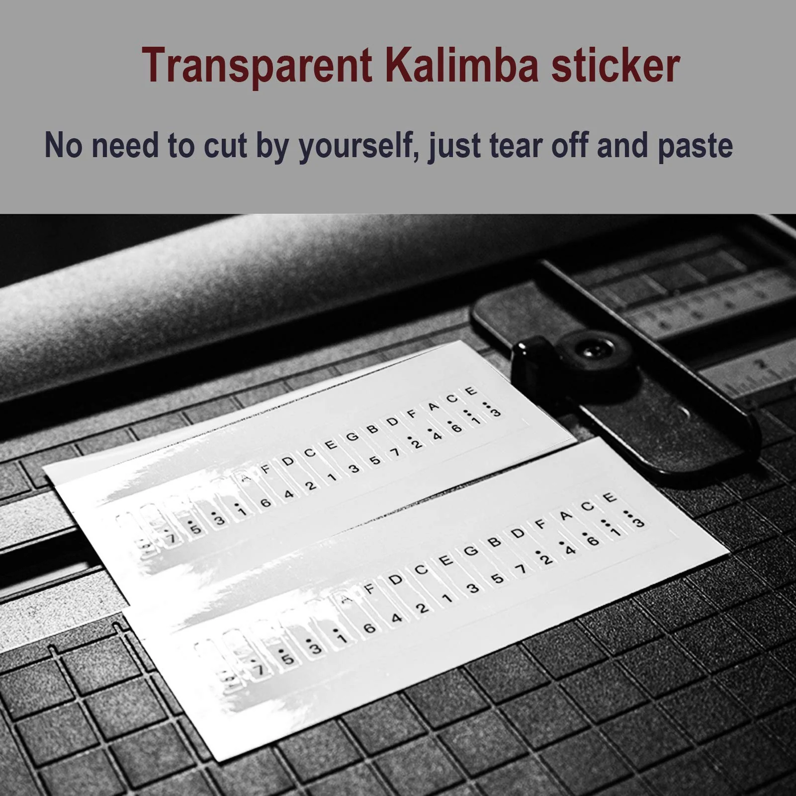2set Kalimba Thumb Piano Note Stickers for Beginner Learner Musical Gift and Kalimba Scale Sticker Percussion (Color) - Image 3