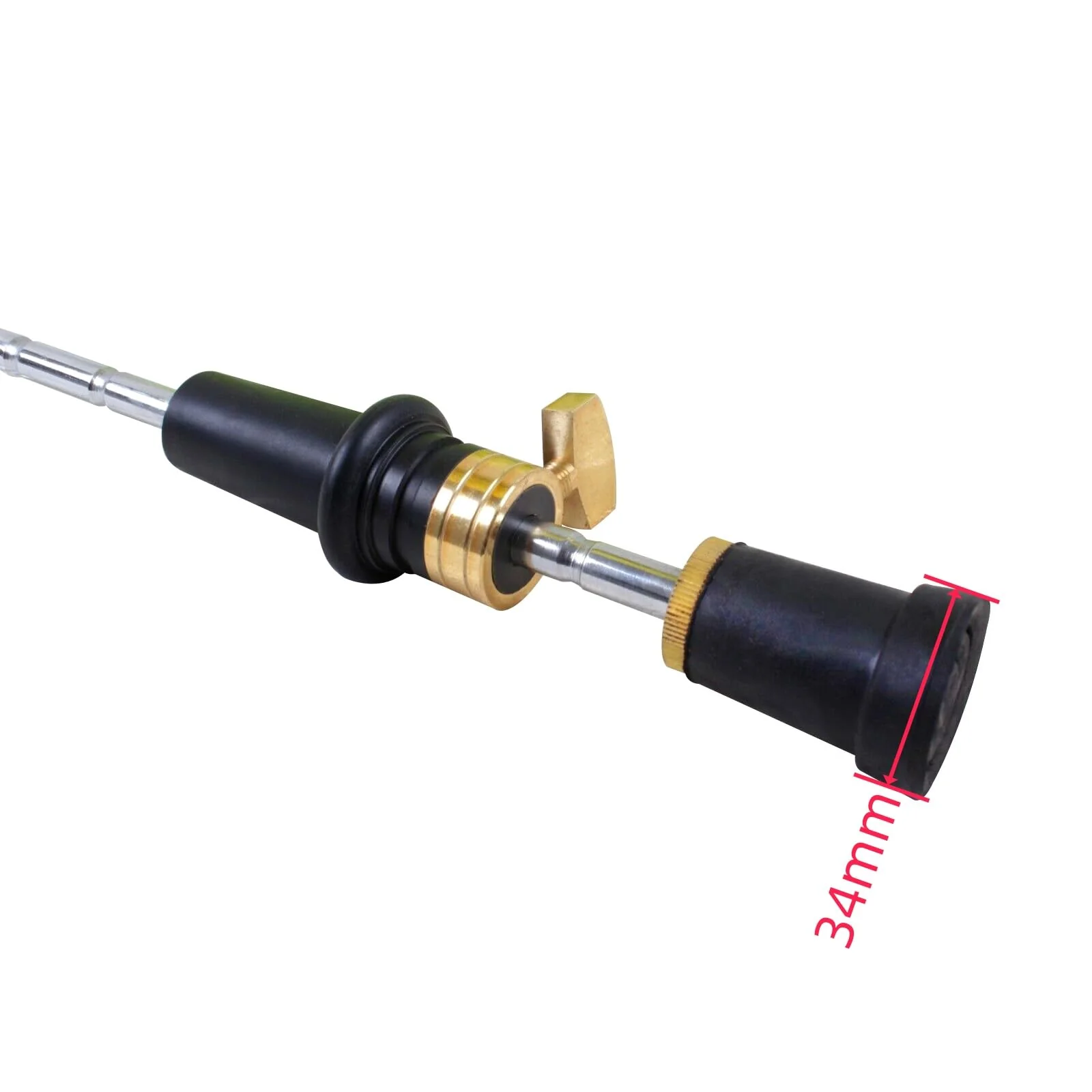 3/4 4/4 Double Bass End Pin Ebony Rubber Durable Skid bass parts Non-slip Bottom,1PCS - Image 2
