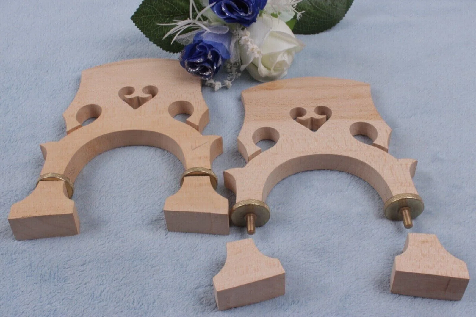 3/4 Upright Double Bass Bridge Bass Double Bass Accessory Upright Bass Parts (Maple Adjustable) Maple Adjustable - Image 9